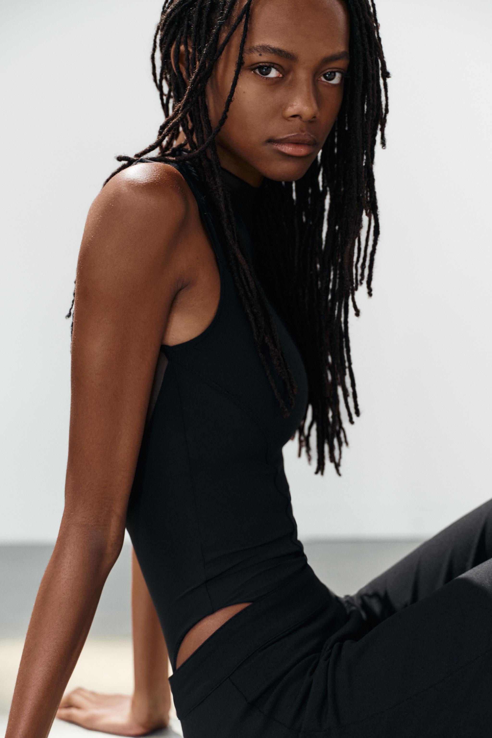 TULLE COMBINED BODYSUIT